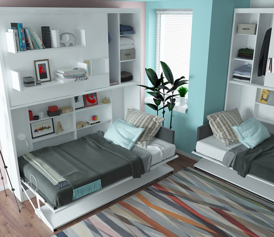 Parete Letto - Twin Wall Bed System with Desk Parete Letto - Twin Wall Bed System with Desk