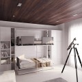 Pensiero Twin Wall Bunk Bed with Desk