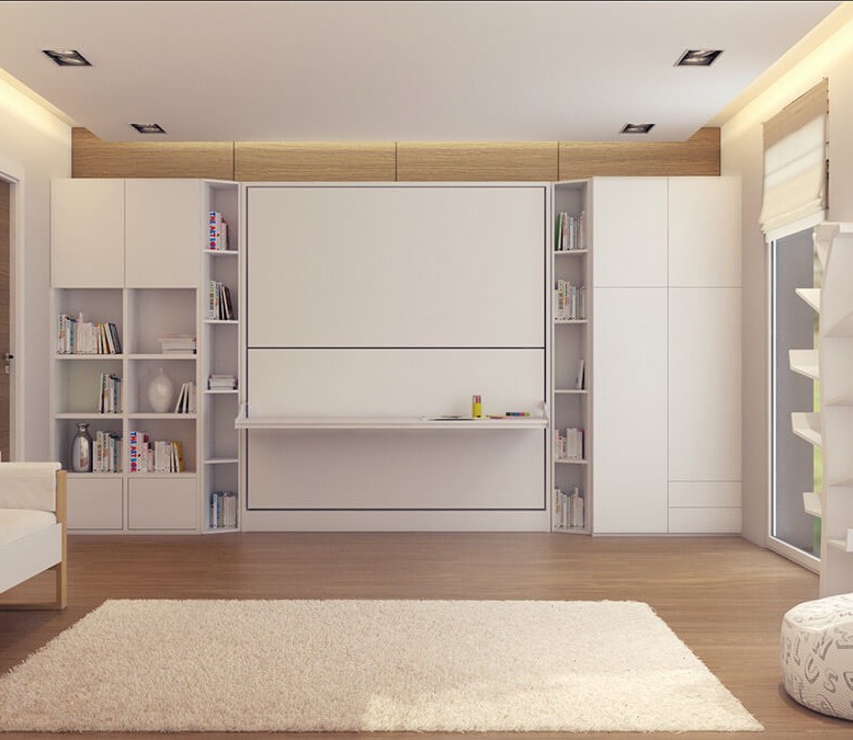 Pensiero Twin Wall Bunk Bed with Desk Pensiero Twin Wall Bunk Bed with Desk