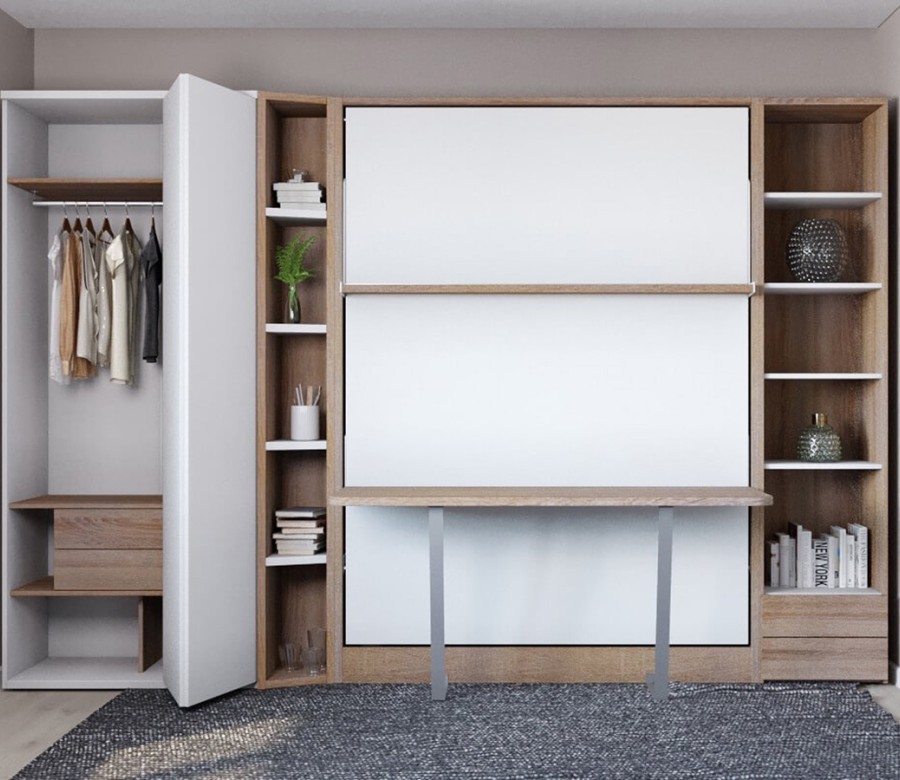 Royal Queen Wall Bed With Desk Royal Queen Wall Bed With Desk