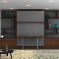 Royal Queen Wall Bed With Desk