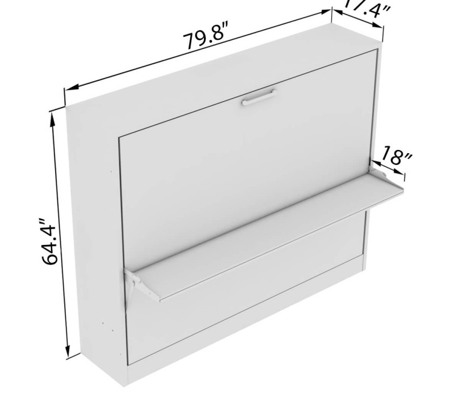 Spazio - Full Size Wall Bed with Desk Spazio - Full Size Wall Bed with Desk