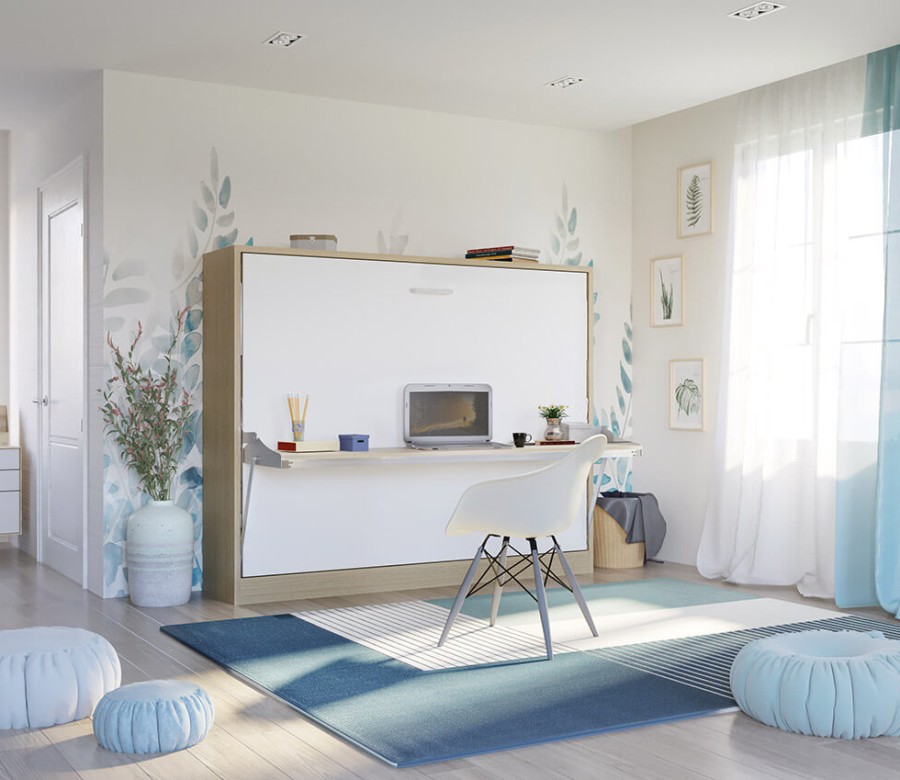 Spazio - Full Size Wall Bed with Desk Spazio - Full Size Wall Bed with Desk