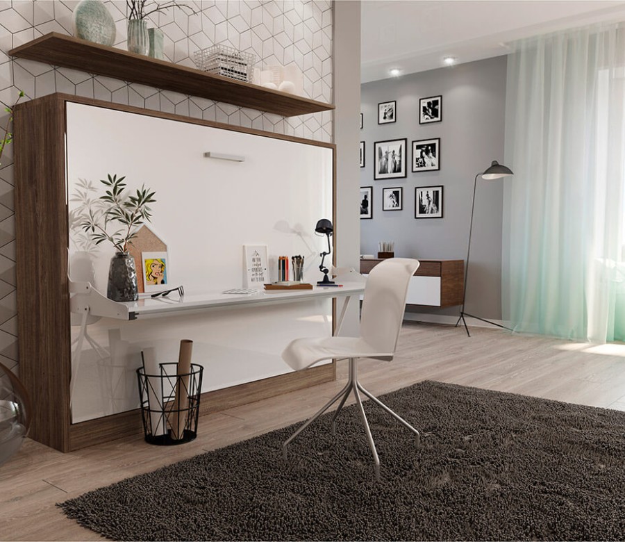 Spazio - Full Size Wall Bed with Desk Spazio - Full Size Wall Bed with Desk