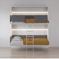Pensiero Twin Wall Bunk Bed