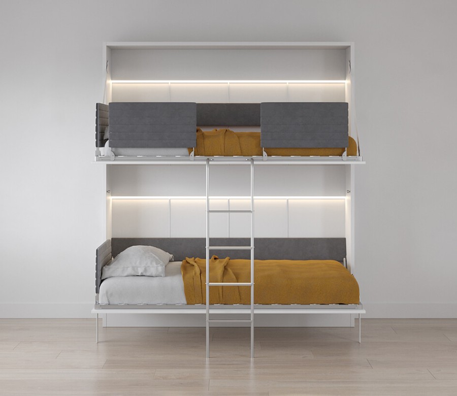 Pensiero Twin Wall Bunk Bed Pensiero Twin Wall Bunk Bed