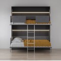 Pensiero Twin Wall Bunk Bed