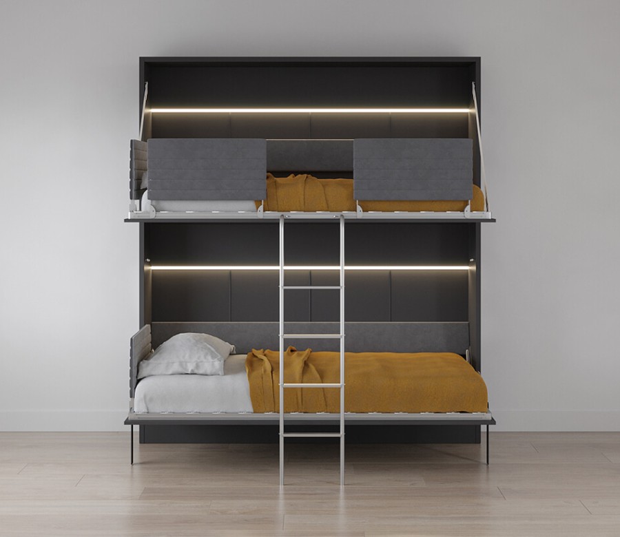 Pensiero Twin Wall Bunk Bed Pensiero Twin Wall Bunk Bed
