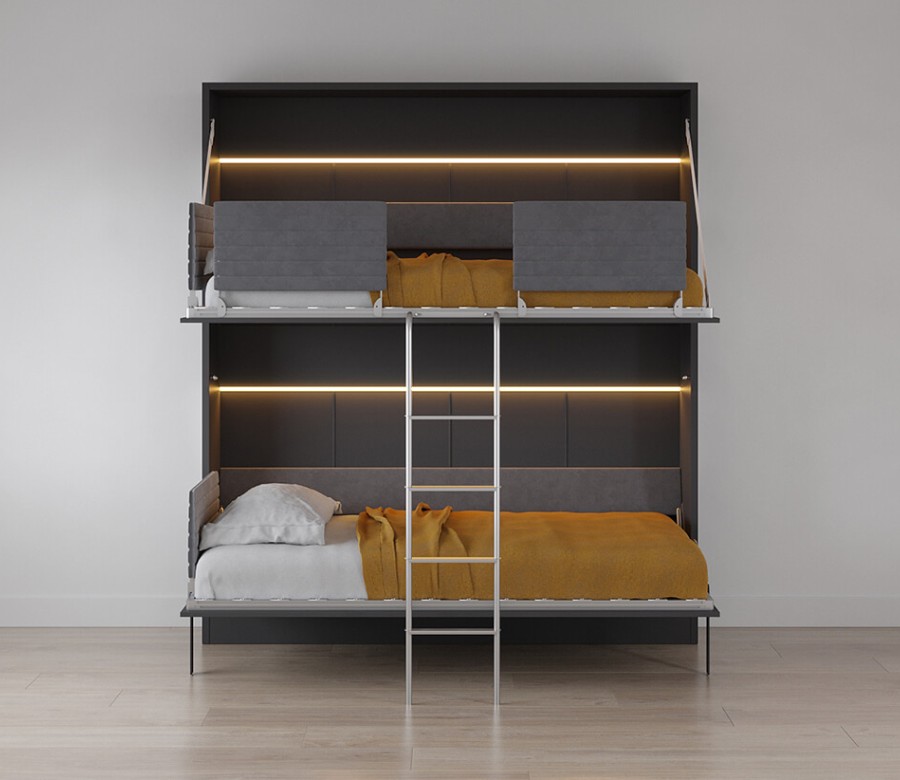 Pensiero Twin Wall Bunk Bed Pensiero Twin Wall Bunk Bed
