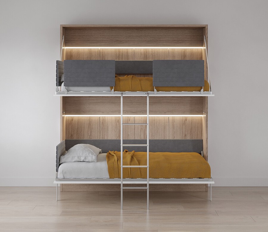 Pensiero Twin Wall Bunk Bed Pensiero Twin Wall Bunk Bed
