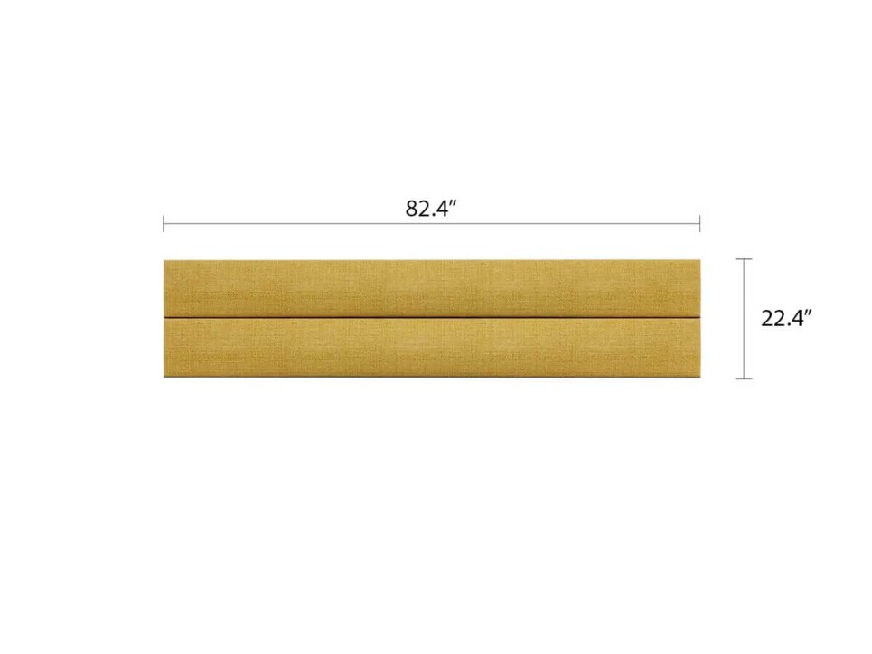 Royal Horizontal Queen Wall Upholstery 1/2 Royal Horizontal Queen Wall Upholstery 1/2