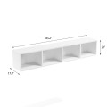 Open Horizontal Queen Bookshelf