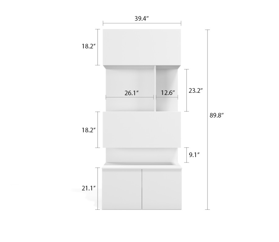 Royal Bookcase with Hidden Desk Royal Bookcase with Hidden Desk