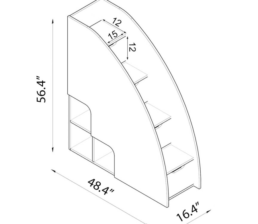 Bel Mondo Steps Bookcase Bel Mondo Steps Bookcase