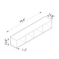 Open Horizontal Bookshelf
