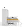 Spazio - Full Size Wall Bed with Desk