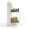 Pensiero Twin Wall Bunk Bed Pensiero Twin Wall Bunk Bed