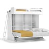 Castello Twin Over Full Wall Bunk Bed with Desk Castello Twin Over Full Wall Bunk Bed with Desk