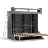 Castello Twin Over Full Wall Bunk Bed with Desk Castello Twin Over Full Wall Bunk Bed with Desk