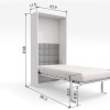 Royal Twin / Twin XL Wall Bed with Folding Table