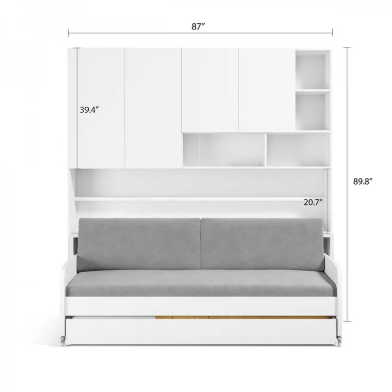 Eco Compact Full/Full XL Sofa Bed and Cabinet System Eco Compact Full/Full XL Sofa Bed and Cabinet System