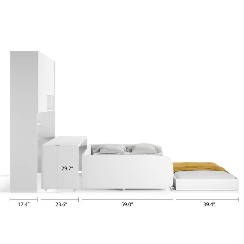 Eco Compact Full/Full XL Sofa Bed and Cabinet System Eco Compact Full/Full XL Sofa Bed and Cabinet System