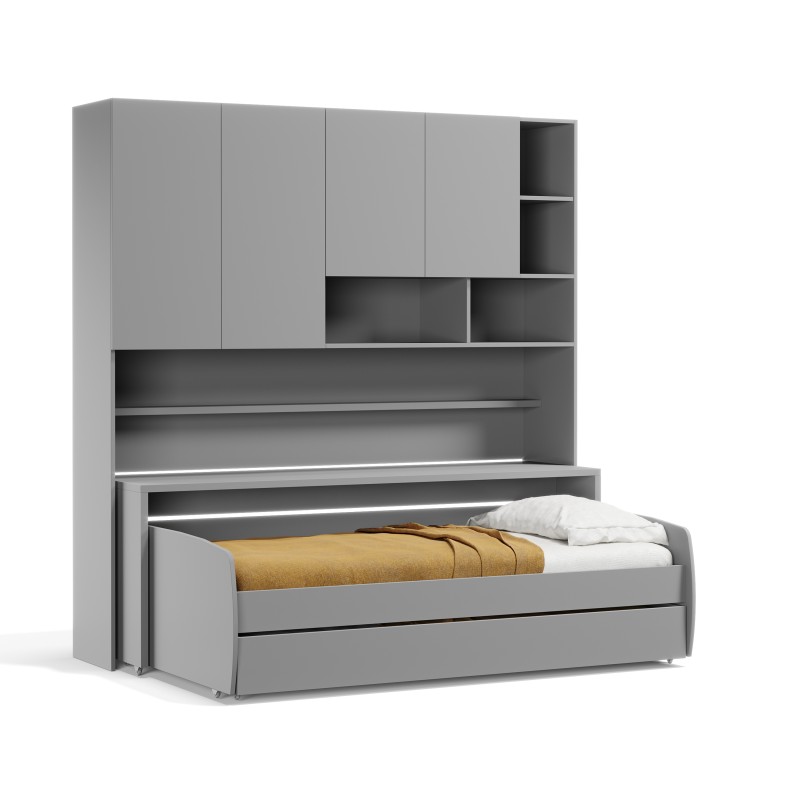 Eco Compact Twin/Twin XL Sofa Bed and Cabinets System Eco Compact Twin/Twin XL Sofa Bed and Cabinets System