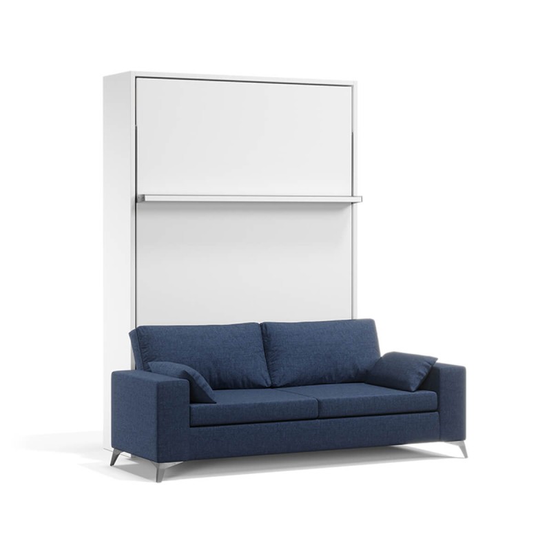 Royal White Queen Wall Bed and Sofa Set