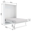 Royal Full / Full XL Wall Bed with Folding Table