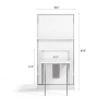 Royal Twin / Twin XL Wall Bed with Folding Table