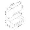 Eco Compact Twin/Twin XL Sofa Bed and Cabinets System Eco Compact Twin/Twin XL Sofa Bed and Cabinets System