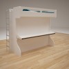 Castello Twin Over Full Wall Bunk Bed with Desk Castello Twin Over Full Wall Bunk Bed with Desk