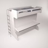 Castello Twin Over Full Wall Bunk Bed with Desk Castello Twin Over Full Wall Bunk Bed with Desk