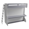 Castello Twin Over Full Wall Bunk Bed with Desk Castello Twin Over Full Wall Bunk Bed with Desk