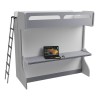 Castello Twin Over Full Wall Bunk Bed with Desk Castello Twin Over Full Wall Bunk Bed with Desk