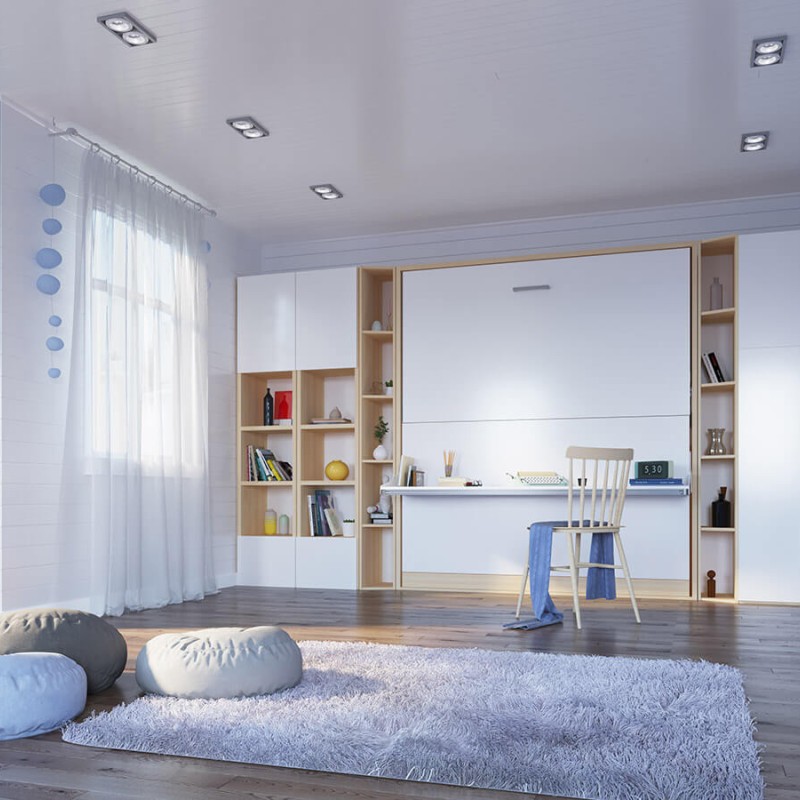 Pensiero Twin Wall Bunk Bed Pensiero Twin Wall Bunk Bed