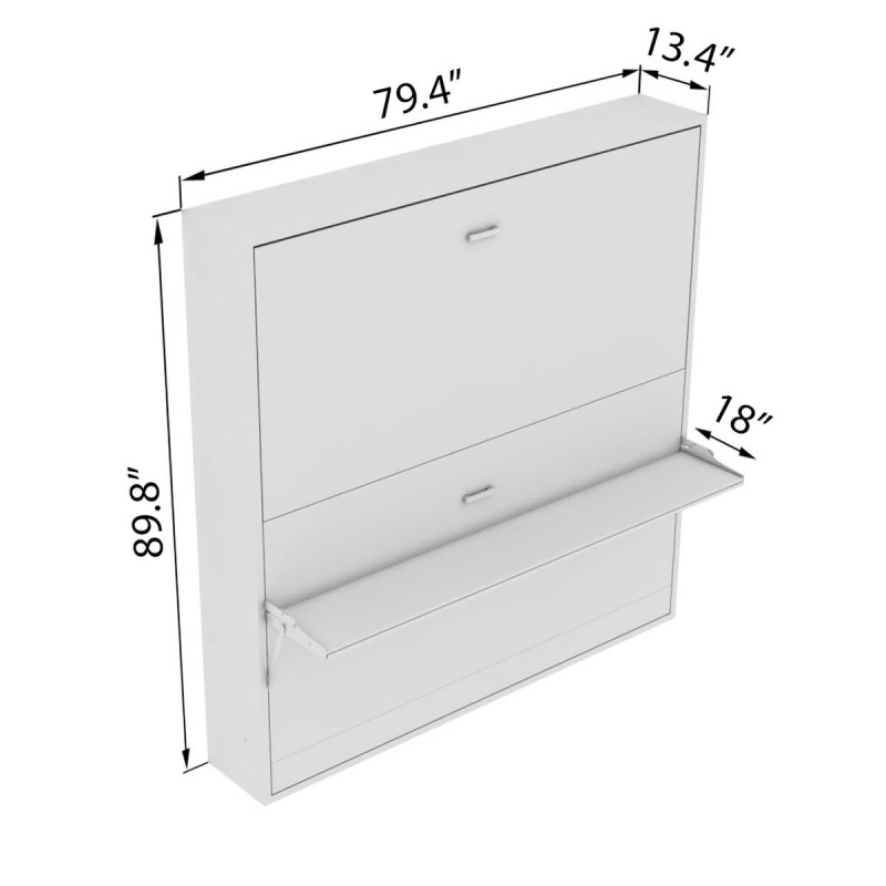 Pensiero Twin Wall Bunk Bed Pensiero Twin Wall Bunk Bed