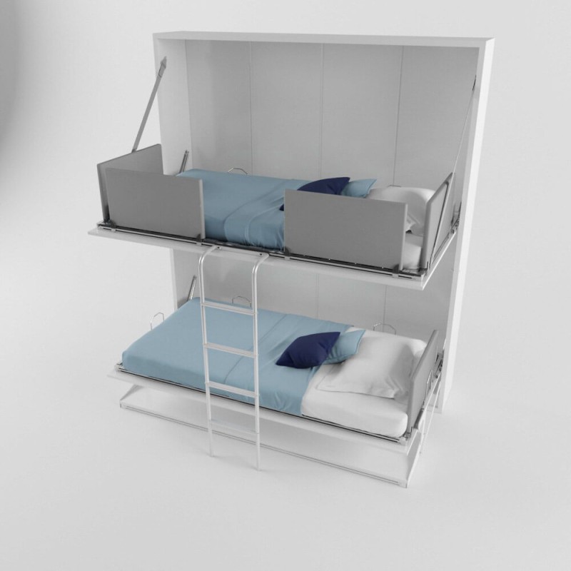 Pensiero Twin Wall Bunk Bed with Desk Pensiero Twin Wall Bunk Bed with Desk