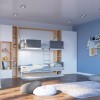 Pensiero Twin Wall Bunk Bed Pensiero Twin Wall Bunk Bed