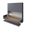 Pensiero Twin Wall Bunk Bed with Desk