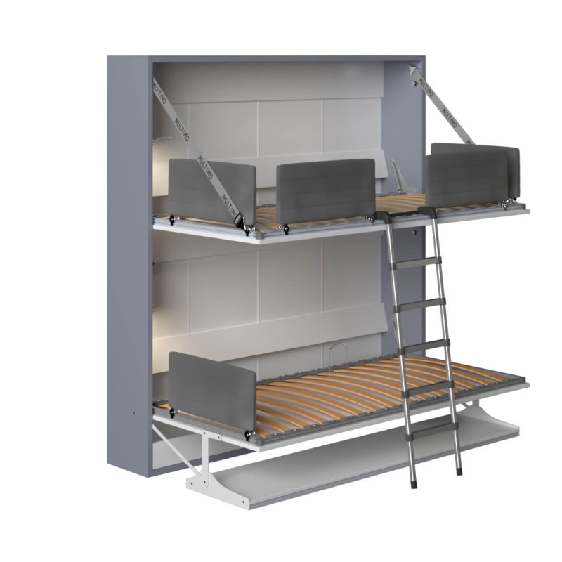 Pensiero Twin Wall Bunk Bed with Desk Pensiero Twin Wall Bunk Bed with Desk