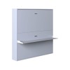 Pensiero Twin Wall Bunk Bed with Desk