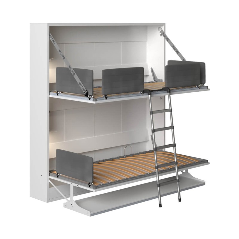 Pensiero Twin Wall Bunk Bed with Desk Pensiero Twin Wall Bunk Bed with Desk