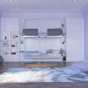 Pensiero Twin Wall Bunk Bed Pensiero Twin Wall Bunk Bed