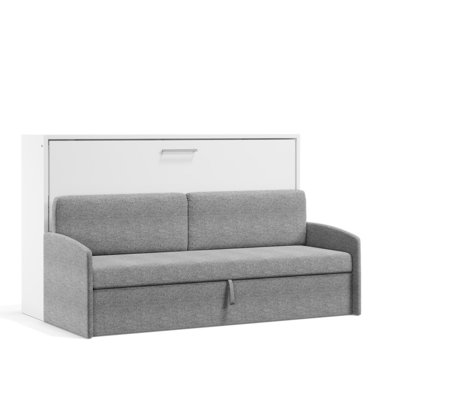 Horizontal foldable 2 Seat Sofa Miami-inspired design showcasing the Royal Queen Murphy bed.