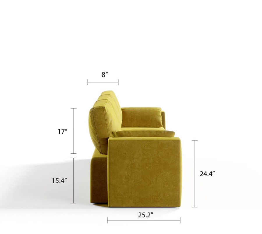 Royal Vertical Queen 3 Seat Sofa