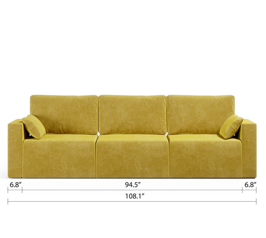 Royal Vertical Queen 3 Seat Sofa