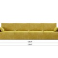 Royal Vertical Queen 4 Seat Sofa